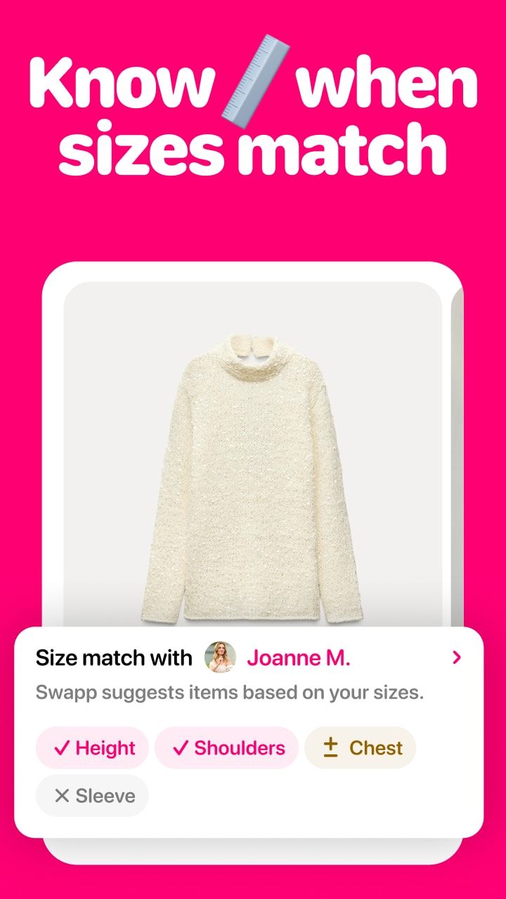 Size comparison with another user